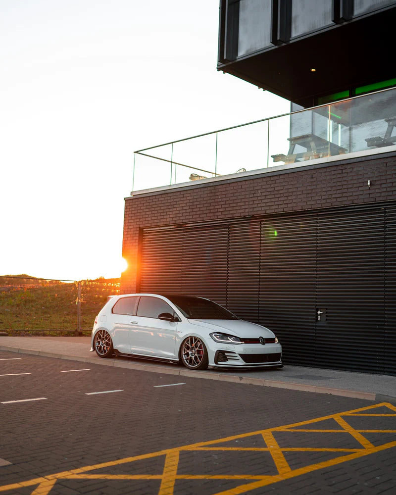 VW Golf, Golf GTI & Golf R Mk7 / Mk7.5 EVO-1 Gloss Black Side Skirts by ZAERO (2014-2020) - Reinhart Autohaus